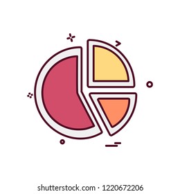 Graph icon design vector
