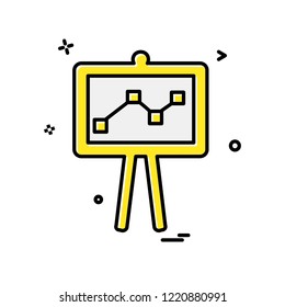 Graph icon design vector