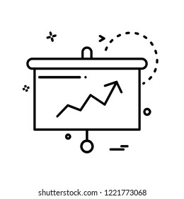 Graph icon design vector