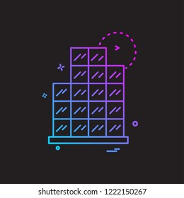 Graph icon design vector