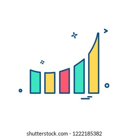 Graph icon design vector