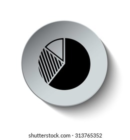 Graph icon. Diagram. Chart. Business graph. Business and Finance Infographic. Button. Vector. Illustration. EPS10