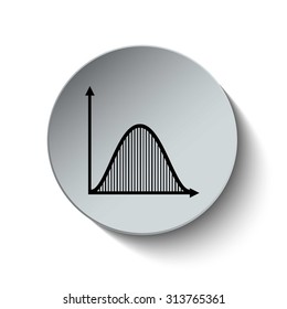 Graph icon. Diagram. Chart. Business graph. Business and Finance Infographic. Button. Vector. Illustration. EPS10