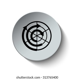 Graph icon. Diagram. Chart. Business graph. Business and Finance Infographic. Button. Vector. Illustration. EPS10
