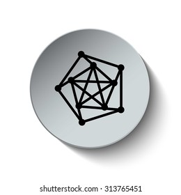 Graph icon. Diagram. Chart. Business graph. Business and Finance Infographic. Button. Vector. Illustration. EPS10