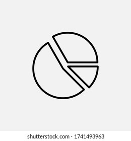 Graph icon. Diagram and growth, progress symbol. logo. Outline design editable stroke. For yuor design. Stock - Vector illustration