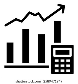 Graph Icon Element For Design