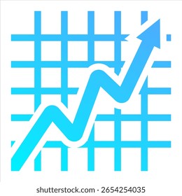 Elemento De Ícone De Gráfico Para Cima Para Design