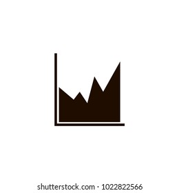 graph icon. flat design