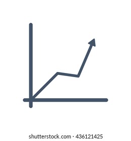 graph Icon, flat design style
