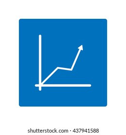 graph Icon, flat design style