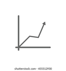 graph Icon, flat design style