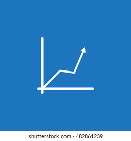 graph Icon, flat design style