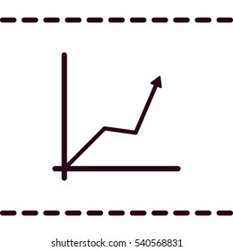 graph Icon, flat design style