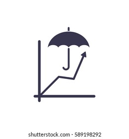 graph Icon, flat design style