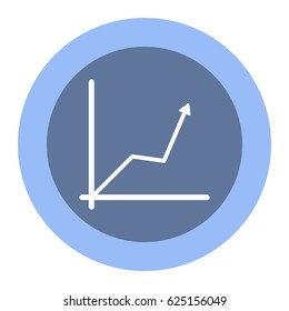 graph Icon, flat design style
