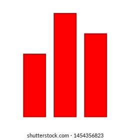 graph icon. flat illustration of graph. vector icon. graph sign symbol