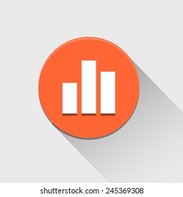 Graph icon great for any use. Vector EPS10.