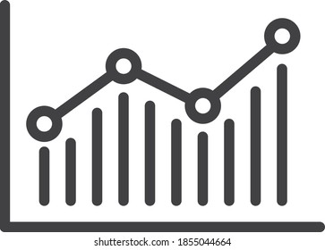 graph icon. growth icon vector