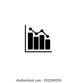 Graph icon, growth icon vector for computer, web and mobile app 