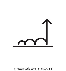 graph icon illustration isolated vector sign symbol
