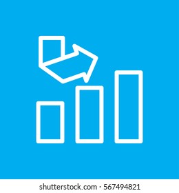 graph icon illustration isolated vector sign symbol