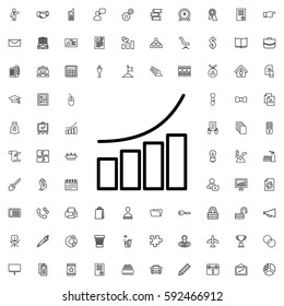 graph icon illustration isolated vector sign symbol. Company icons vector set.