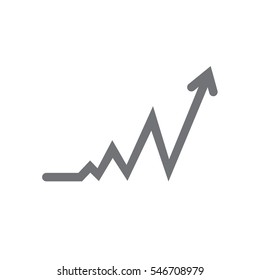graph icon illustration isolated in a white background
