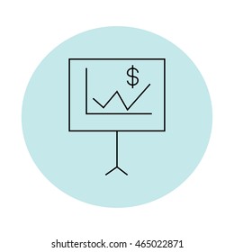 Graph icon illustration vector outline