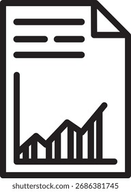 Icono de gráfico o signo de logotipo aislado. 
