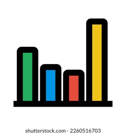 Graph icon line isolated on white background. Black flat thin icon on modern outline style. Linear symbol and editable stroke. Simple and pixel perfect stroke vector illustration.