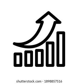 icono de gráfico o logotipo símbolo de signo aislado ilustración vectorial - iconos vectoriales de estilo negro de alta calidad
