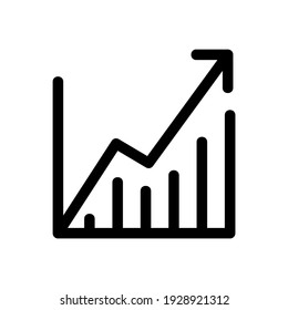 icono de gráfico o logotipo símbolo de signo aislado ilustración vectorial - iconos vectoriales de estilo negro de alta calidad
