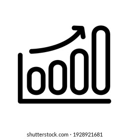 icono de gráfico o logotipo símbolo de signo aislado ilustración vectorial - iconos vectoriales de estilo negro de alta calidad
