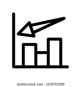 icono de gráfico o logotipo símbolo de signo aislado ilustración vectorial - iconos vectoriales de estilo negro de alta calidad

