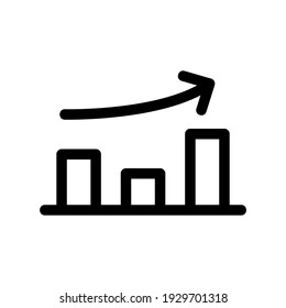 icono de gráfico o logotipo símbolo de signo aislado ilustración vectorial - iconos vectoriales de estilo negro de alta calidad
