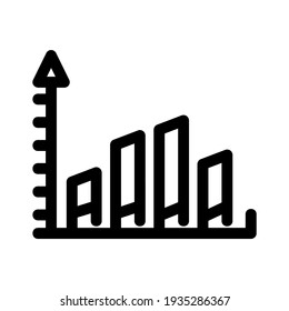 icono de gráfico o logotipo símbolo de signo aislado ilustración vectorial - iconos vectoriales de estilo negro de alta calidad
