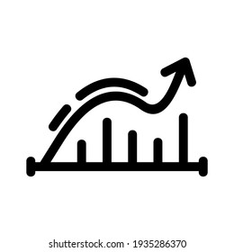 graph icon or logo isolated sign symbol vector illustration - high quality black style vector icons
