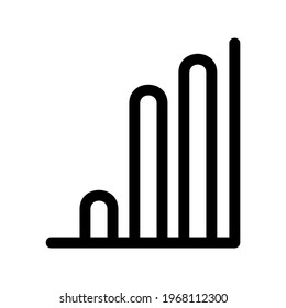 icono de gráfico o logotipo símbolo de signo aislado ilustración vectorial - iconos vectoriales de estilo negro de alta calidad
