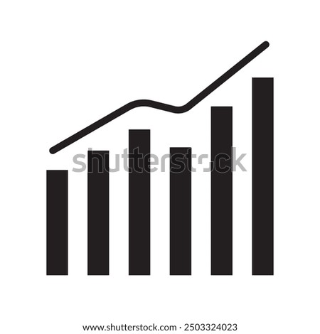 graph icon or logo isolated sign symbol vector illustration - high quality black style vector icons