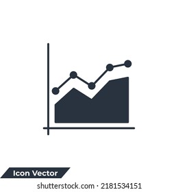 graph icon logo vector illustration. diagram symbol template for graphic and web design collection