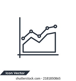 graph icon logo vector illustration. diagram symbol template for graphic and web design collection