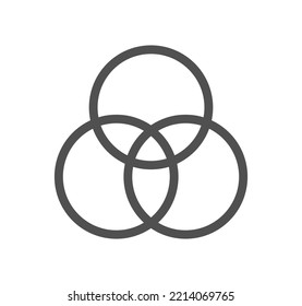 Graph icon outline and linear vector.

