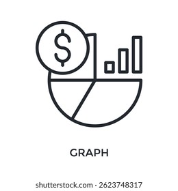 Graph Icon Outline Style. Vector Illustration For Graphic Design