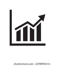 Graph icon Photo - Black Business Icon Pang