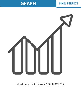 Graph Icon. Professional, pixel perfect icons optimized for both large and small resolutions. EPS 8 format. 12x size for preview.