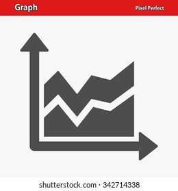 Graph Icon. Professional, pixel perfect icons optimized for both large and small resolutions. EPS 8 format.
