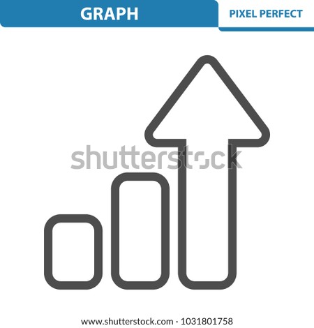 Graph Icon. Professional, pixel perfect icons optimized for both large and small resolutions. EPS 8 format. 12x size for preview.