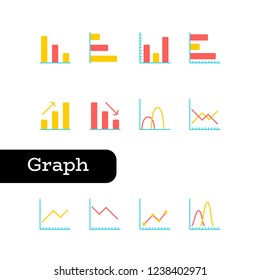 Graph icon set