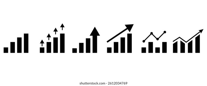 Graph icon set vector eps10.